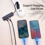 HUB 5 en 1   Tipo C a 4 x USB 3.0 / 0.15M  Negro  TGKBB  Vention - Imagen 7