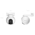 Camara Wifi Ezviz CS-H8   3MP  4.0mm  (CS-H8-R100-1H3WKFL)  EZVIZ - Imagen 2