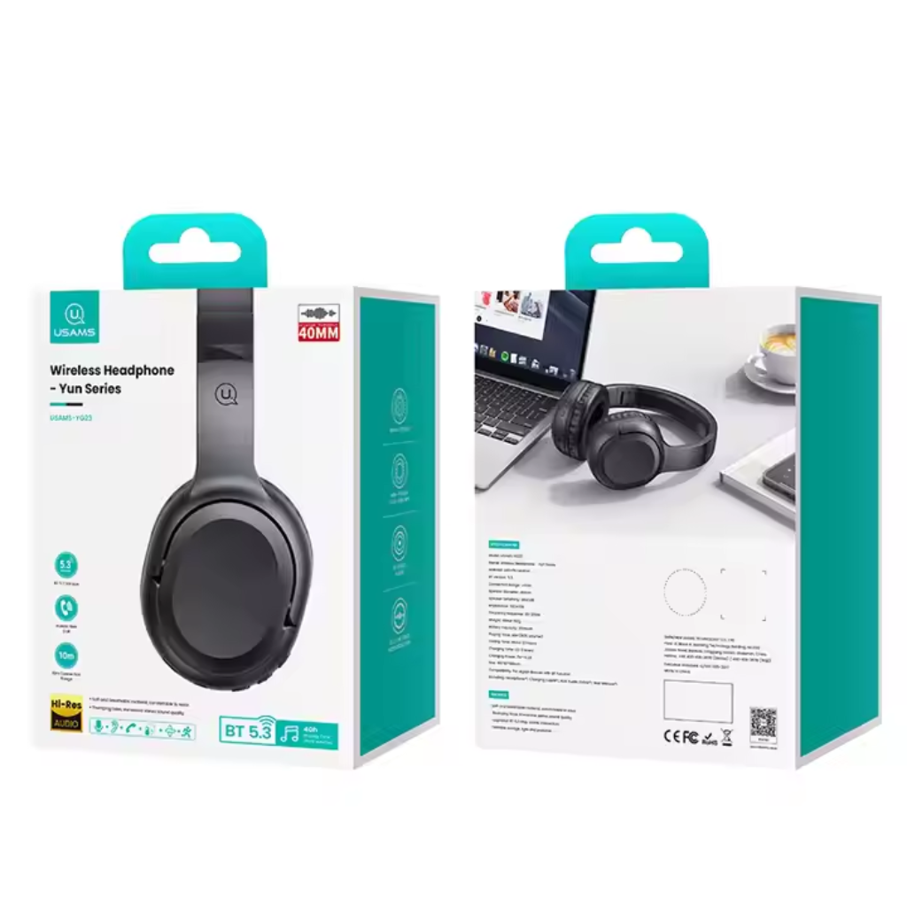 dlimgs.php_-64.png Auriculares Bluetooth Yun Series BT5.3 40Hs. Crema YG23 USAMS - Imagen 1