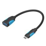 Adaptador USB-C 3.1 a OTG   Macho/Hembra / 0.15M / Negro  CCVBB  Vention