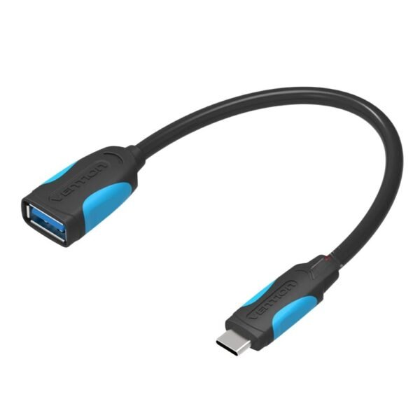 Adaptador USB-C 3.1 a OTG   Macho/Hembra / 0.15M / Negro  CCVBB  Vention