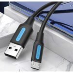 Cable USB-A 2.0 a Micro USB   3A / 1M / Negro  COLBF  Vention