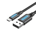 Cable USB-A 2.0 a Micro USB   3A / 1M / Negro  COLBF  Vention - Imagen 2