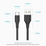 Cable USB-A 2.0 a USB-C  3A / 1M / Blanco  CTHBF Vention - Imagen 2