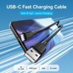Cable USB-A 2.0 a USB-C  3A / 1M / Blanco  CTHBF Vention - Imagen 4