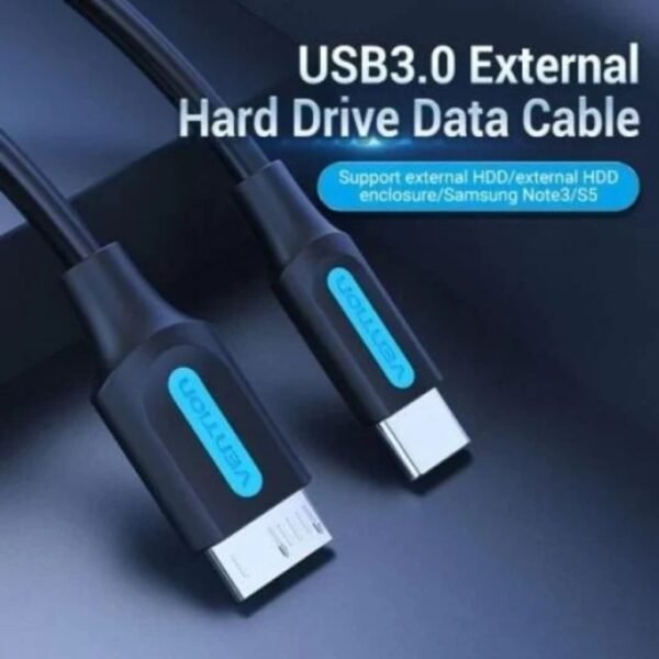 Cable USB 3.0 USB-C a Micro USB 2A Macho/Macho / 0.5M / Negro CQABD Vention