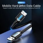 Cable USB 3.0 USB-A a Micro USB-B   Macho/Macho / 0.25M / Negro  COPBC  Vention - Imagen 6