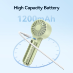 Mini Ventilador Portátil   1200mAh  Crema  ZB288  USAMS - Imagen 2