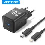 Cargador de Pared GaN USB-C a Lightning   20W / Negro  TZ-FEPB0-EU-02  Vention - Imagen 16