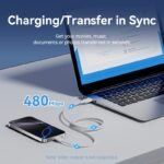 Cable USB-A 2.0 a USB-C 60W   3A / 2M / Blanco  CTQWH Vention - Imagen 8