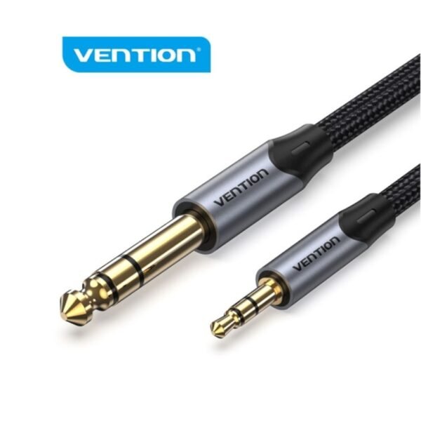 Cable de Audio 3.5 mm TRS a 6.35 mm Macho/Macho / 1.5M / Gris BAUHG Vention