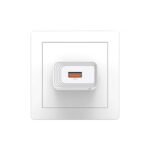 Cargador de Pared USB T69   1 USB  2.1A  Sin Cable  CC326  USAMS - Imagen 2