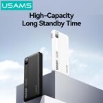 Power Bank 2 Puertos   USB A / USB C  10.000mAh  37W/h  Blanco  CD262 USAMS - Imagen 4