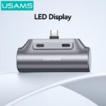 Power Bank Mini Tipo C   3000mAh  PD20W  Gris  CD248 - PB79 USAMS - Imagen 3