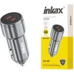 Cargador auto Inkax USB-Cx2 QC3.0 60W gris