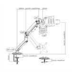 Soporte brazo para monitor hasta 32"" - Imagen 3