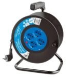 Alargue carrete 30 metros 4xSchuko a ficha Schuko Conatel