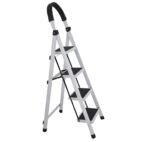 Escalera 4 escalones negra / blanca