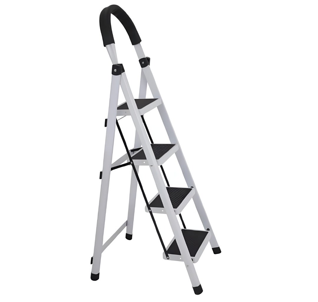 f10234fd5d3017e05094c6da392499e2.jpg Escalera 4 escalones negra / blanca - Imagen 1