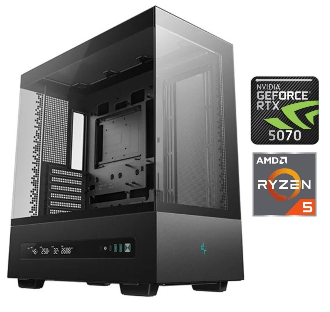 f2505d16670e606dccf594f0102cce78.jpg Equipo Gamer Ryzen 5 7600X, 16GB, 1TB NVMe, RTX 5070 12GB - Imagen 1