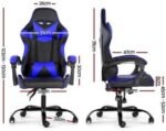 Silla Gamer Lumax ROM negro/azul - Imagen 2