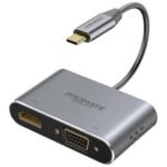 PROMATE MEDIA-C2 ADAPTADOR USB-C A HDMI 4K Y VGA