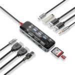 PROMATE TRANSHUB-PRO HUB 11 EN 1 USB-C A USB-C/A/HDMI/SD/AUX/RJ45 100W
