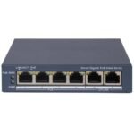 Switch PoE Hikvision 6 puertos gigabit 45w admin.