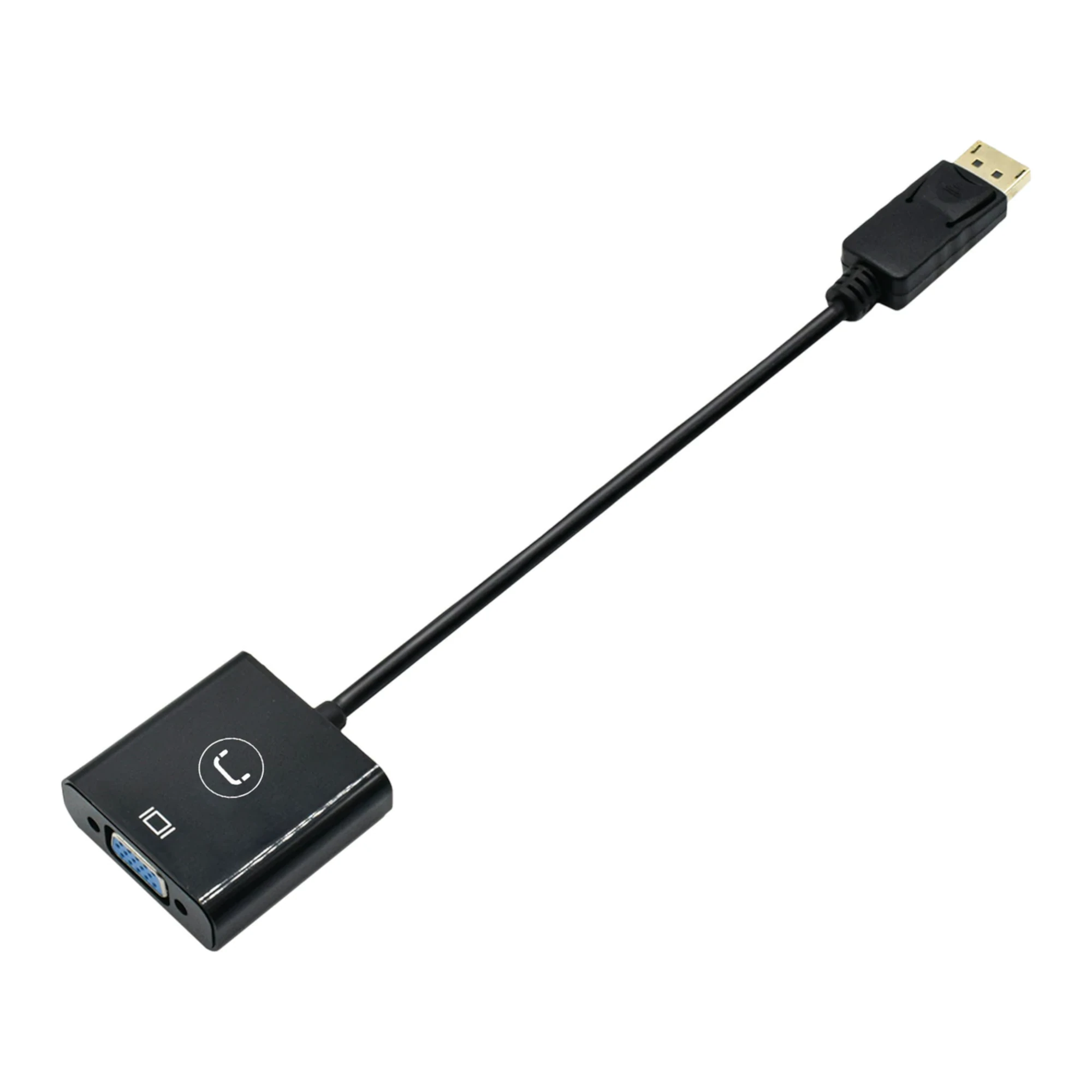 AD3006BK-03.jpg.webp Adaptador DisplayPort Macho A Vga Hembra Unno Full Hd - Imagen 1