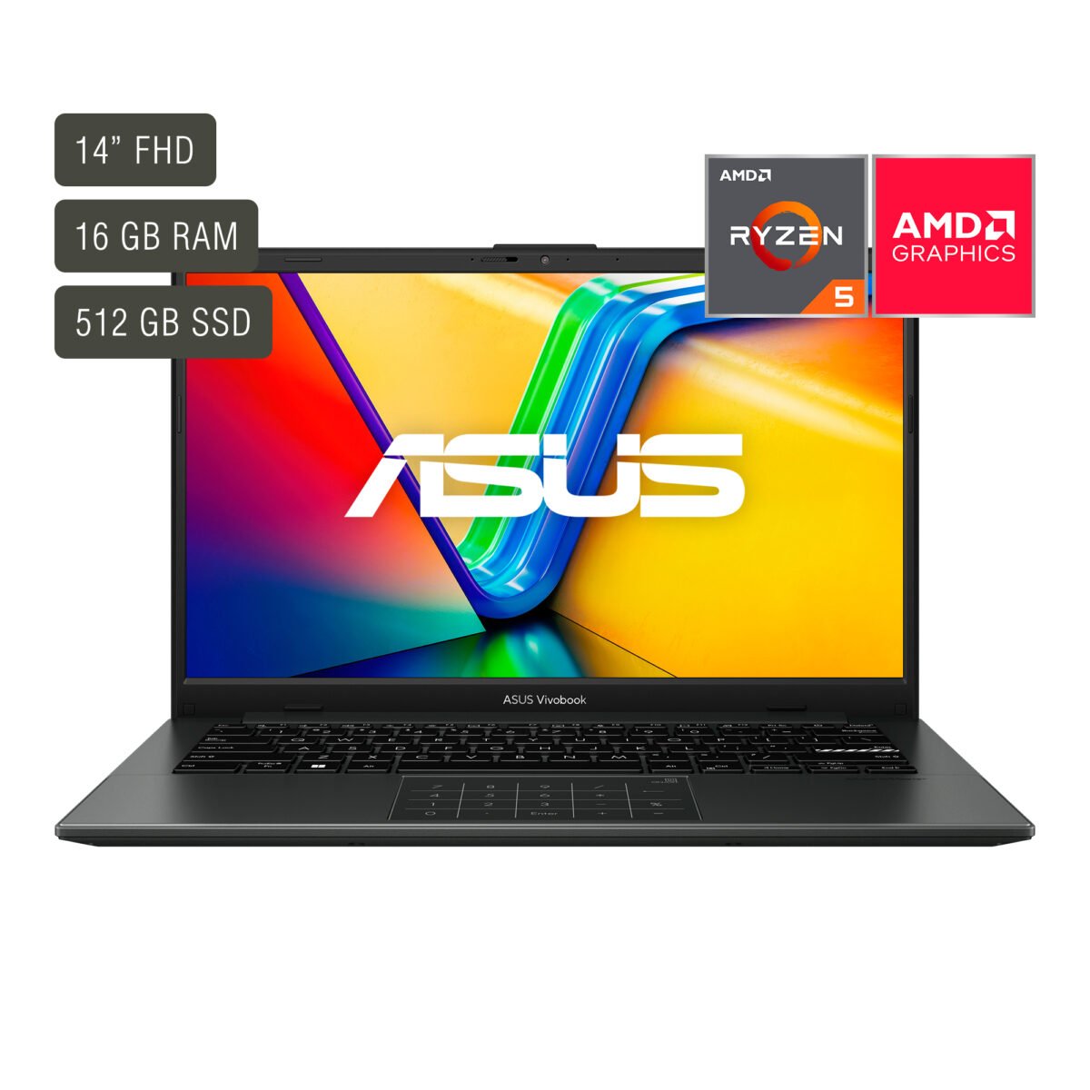 Notebook Asus Vivobook 14'' Ryzen 5 16gb 512gb Win11 - Imagen 6
