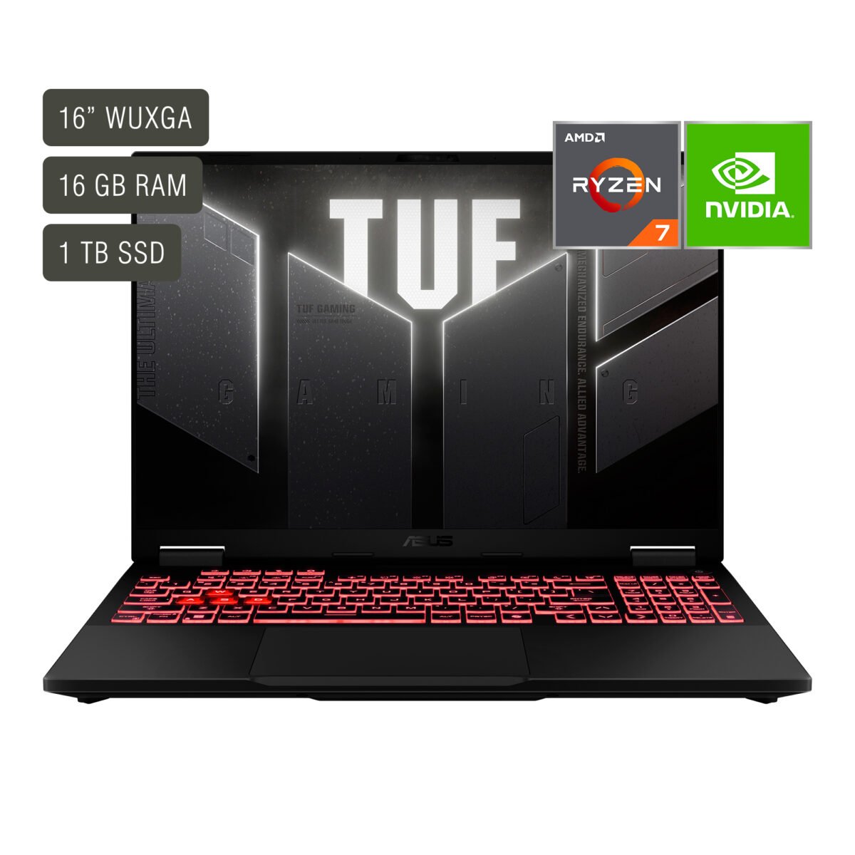 Notebook Gamer Asus Tuf 16'' Ryzen 7 16gb 1tb Win11 Rtx5050 - Imagen 8