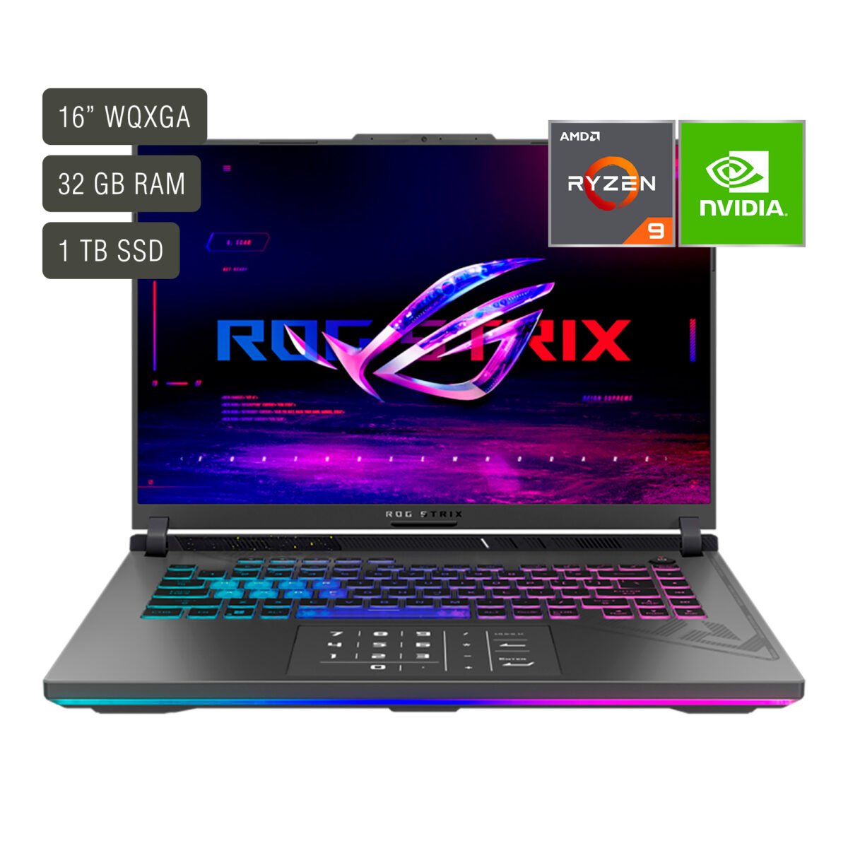 Notebook Gamer Asus Rog 16'' Ryzen 9 32gb 1tb Win11 Rtx5050 - Imagen 7
