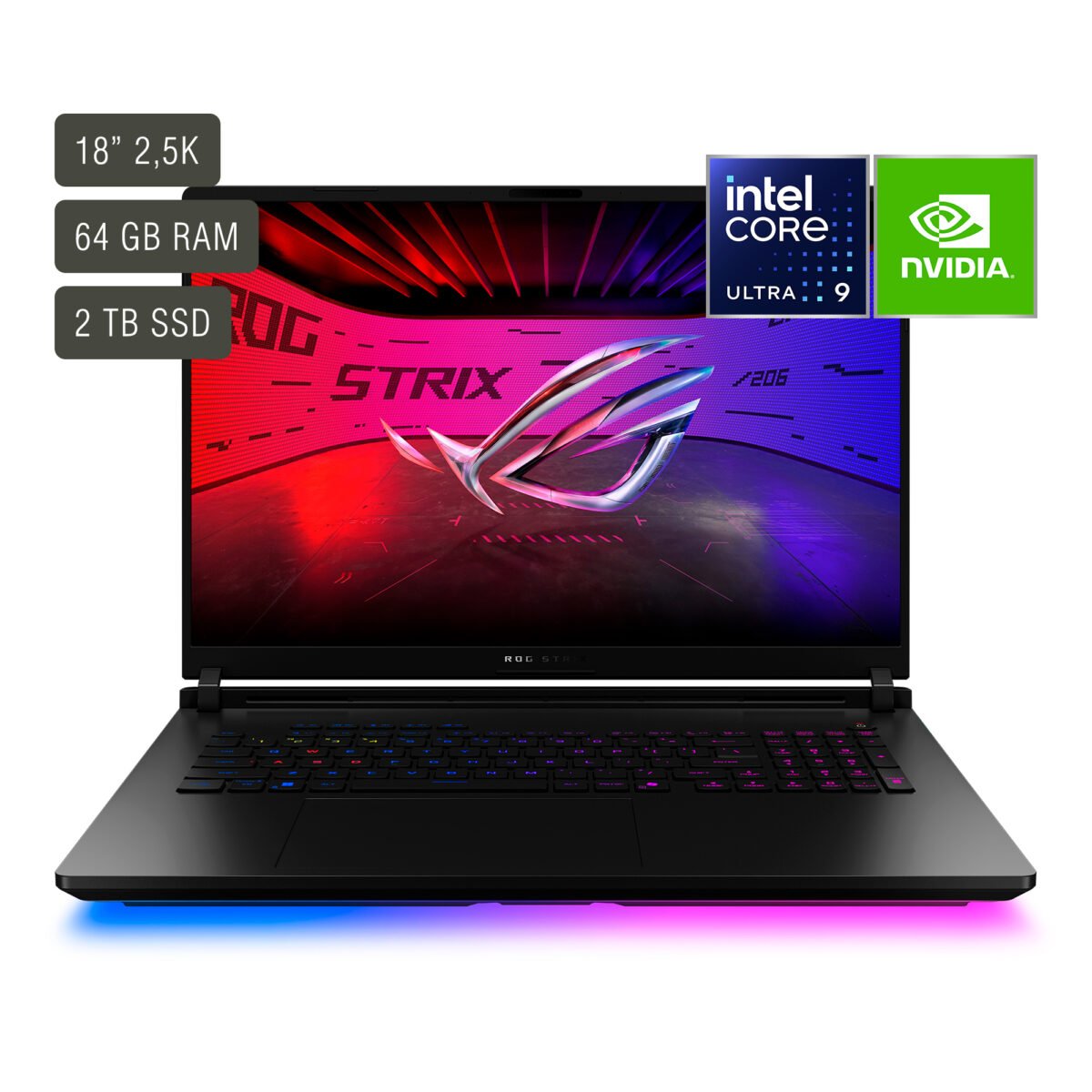 Notebook Gamer Asus Rog 18'' Core Ultra 9 64gb 2tb Win11 Rtx5090 - Imagen 6