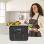 Freidora Sin Aceite Aiwa Haft8001 200°c 8L Dos Canastos - Imagen 2