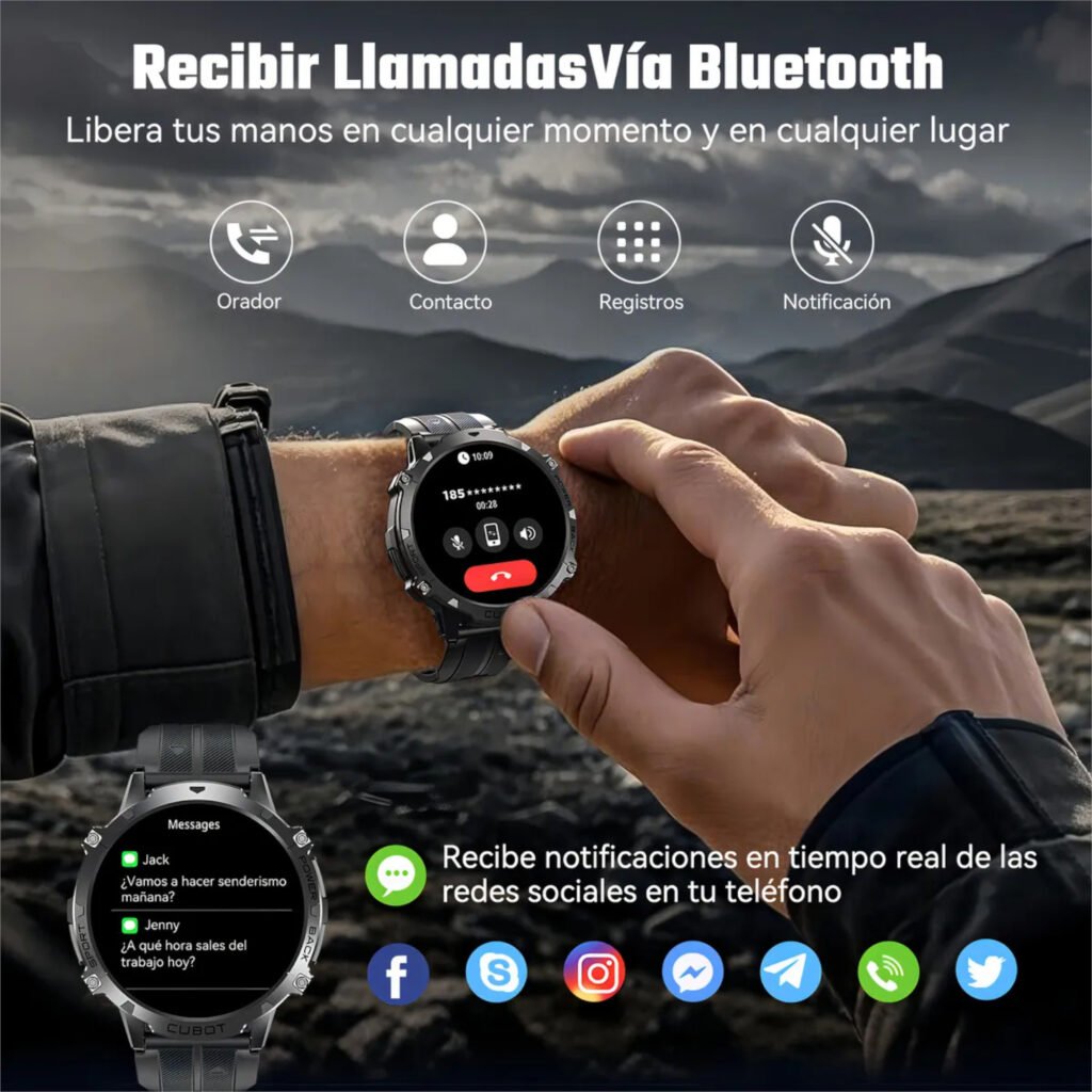 Smartwatch Cubot X3 — Funciones para actividad y bienestar