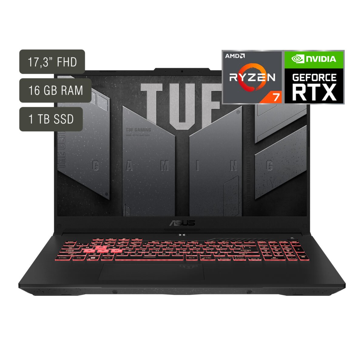Notebook Gamer Asus Tuf 17,3'' Ryzen 7 16gb 1tb Win11 Rtx4060 - Imagen 6