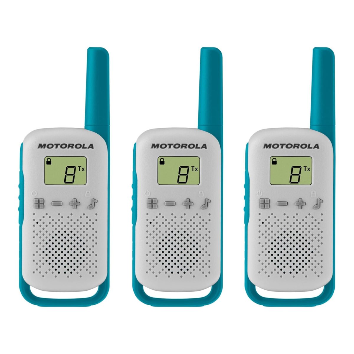 Radio 2 Vías Motorola T114 25km 22 Canales Pack x3 - Imagen 6