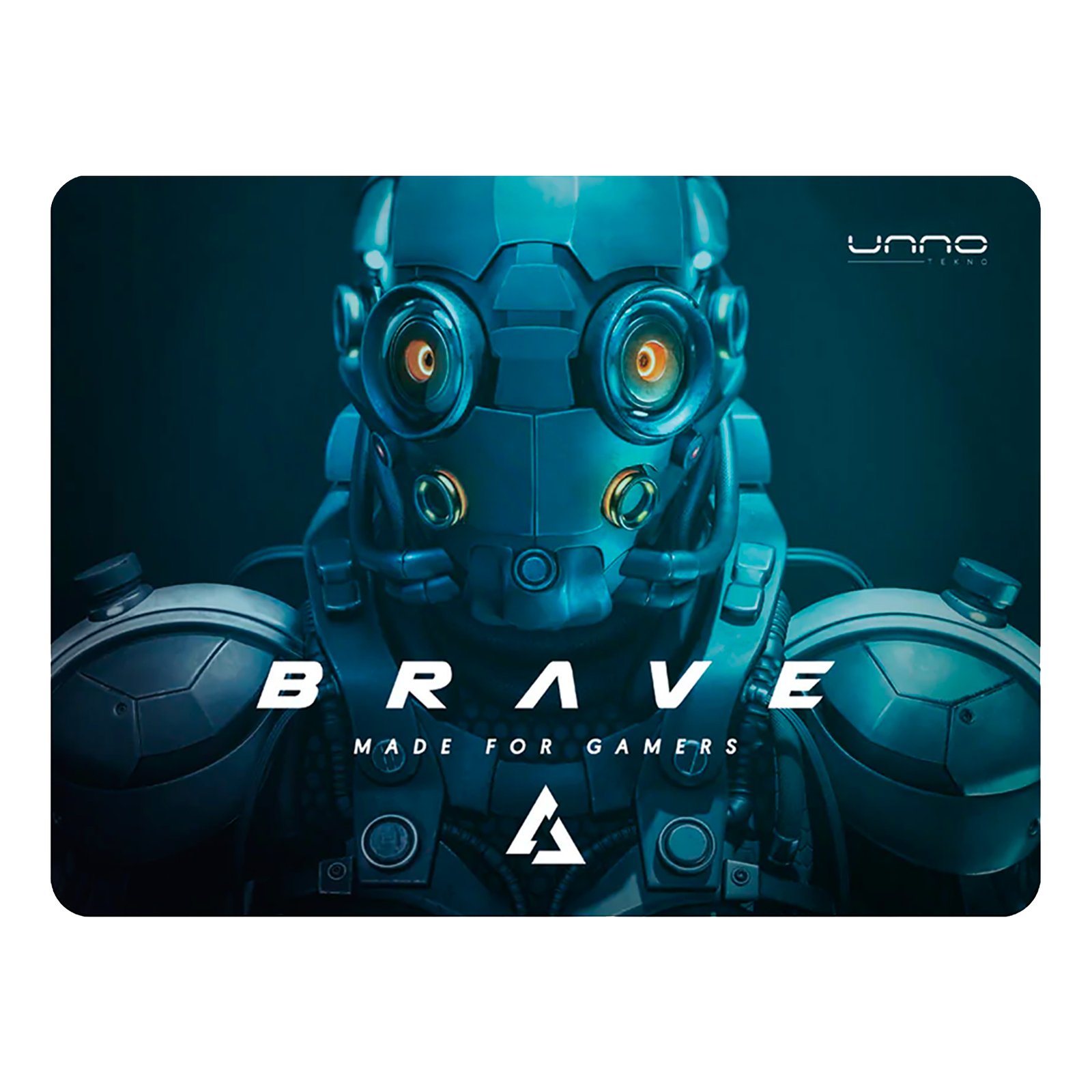 MP6051GN_01.jpg.jpg Mouse Pad Gaming Unno Brave Mp6051 Antideslizante 320x240mm - Imagen 1