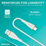 Cable Usb C - Usb A Philco 20w 480mbps 1,2m - Imagen 3