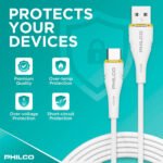 Cable Usb C - Usb A Philco 20w 480mbps 1,2m