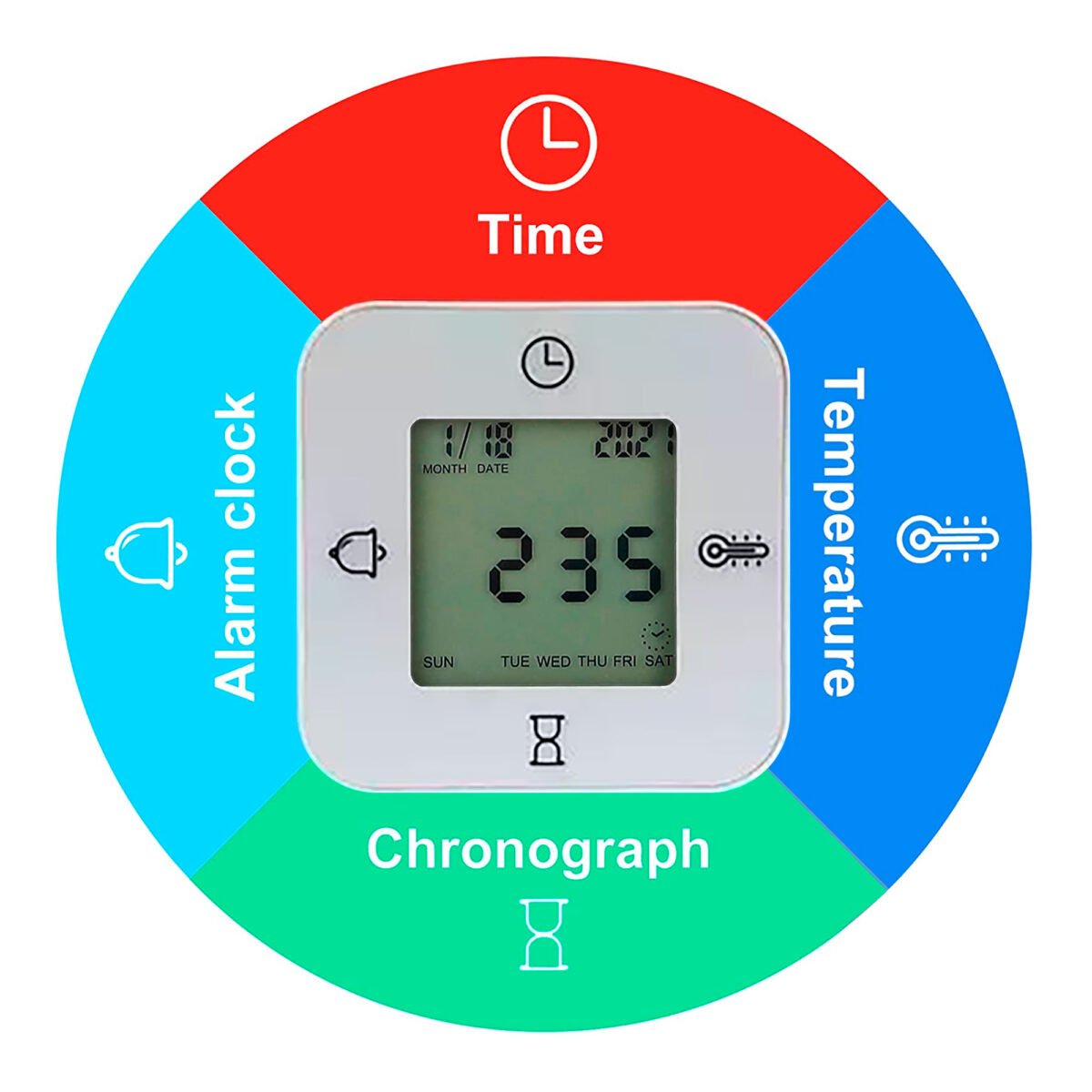 Reloj Despertador Digital 4 en 1 Multifuncional - Imagen 5