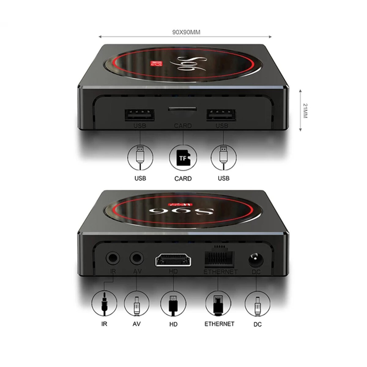 Tv Box S96W2 4k Android 11 Hdmi 4gb 32gb - Imagen 3