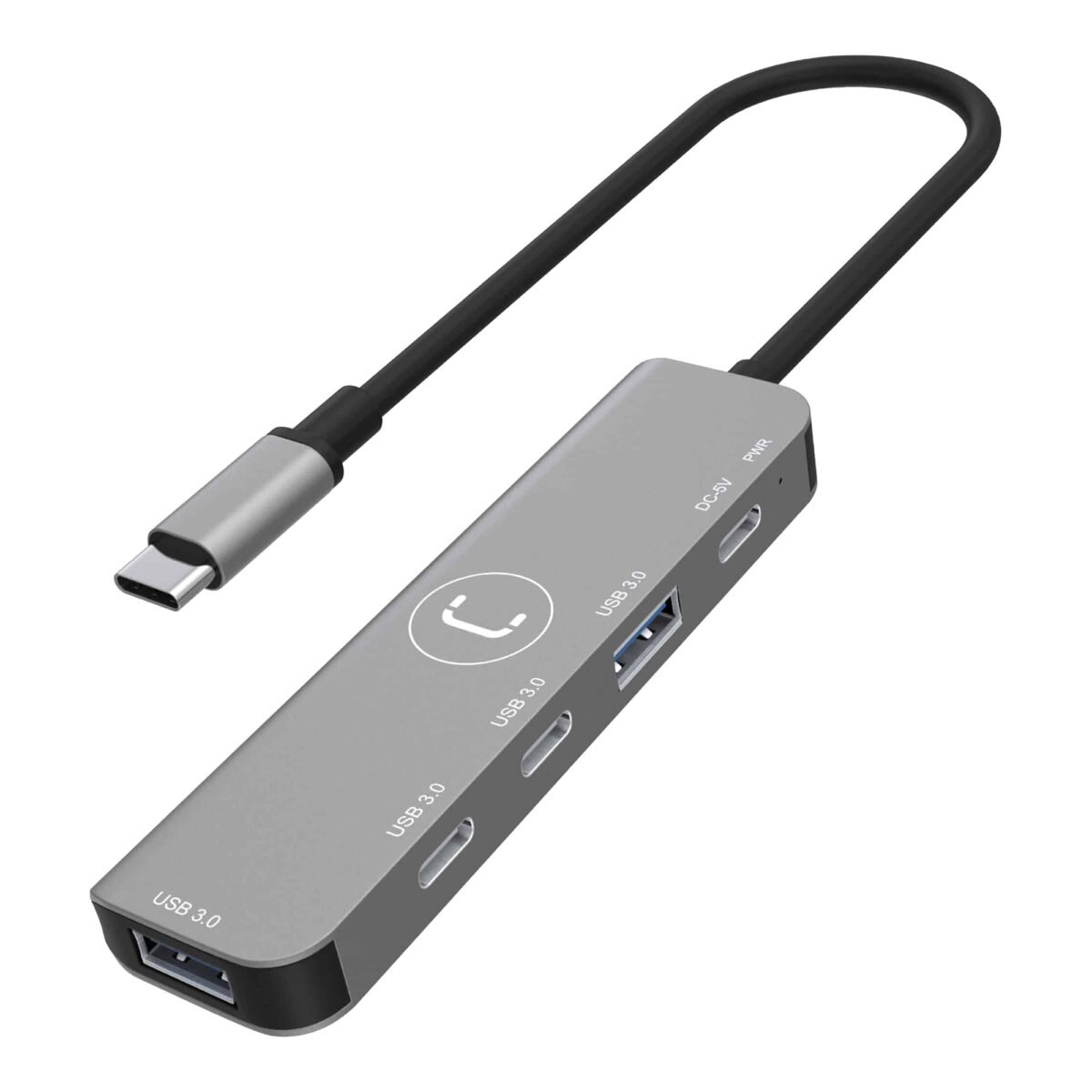 Hub 4 Puertos Unno Hb1012gy 2 Usb C / 2 Usb A - Imagen 2