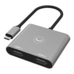 Hub 2 Puertos Unno Hb1103gy 2 Hdmi - Imagen 3