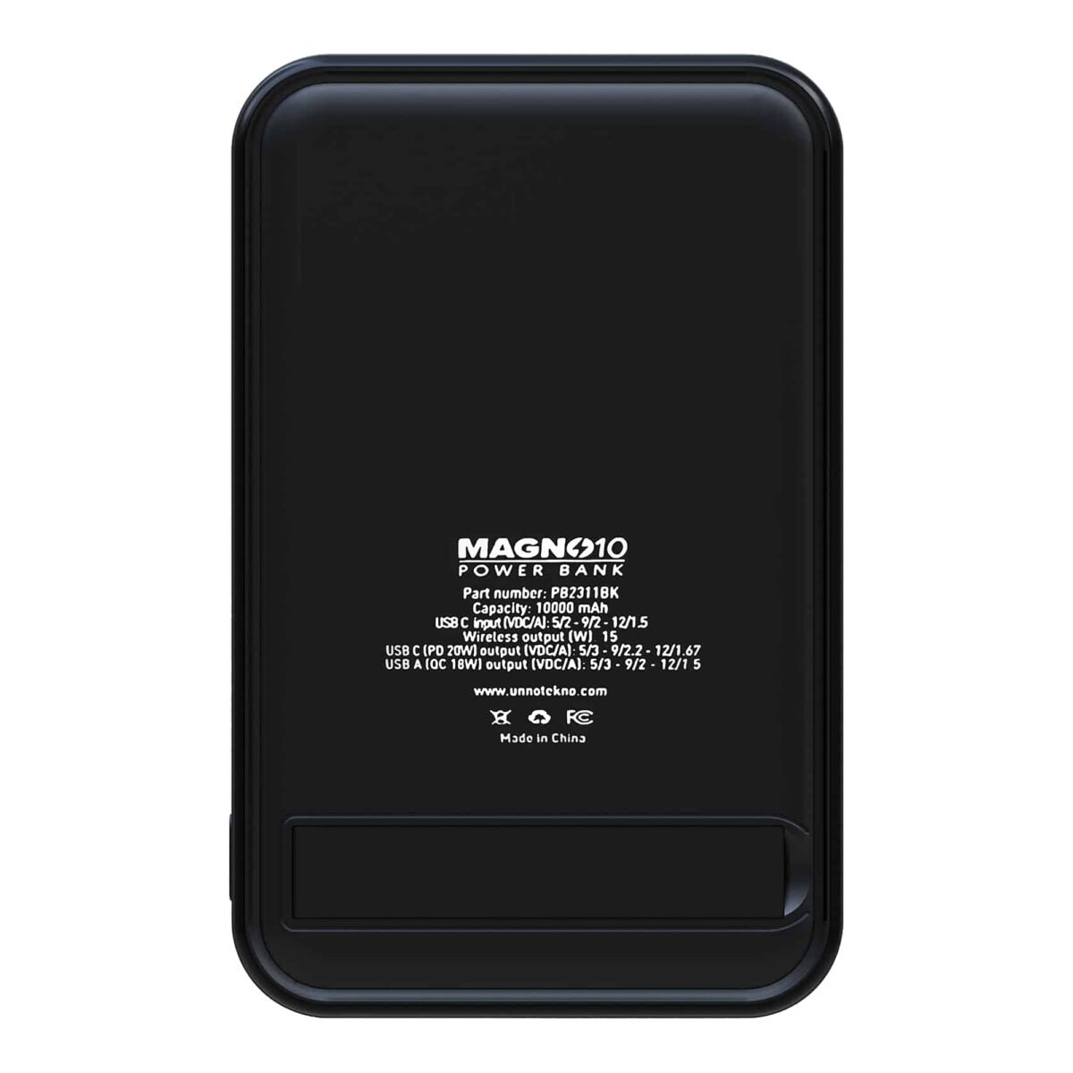 PowerBank Unno Pb2311bk 10000mah Magsafe Delgado - Imagen 3