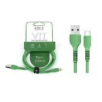Cable de Datos ROCA   VIT  USB A a USB C  100cm  2.4A  Verde  721126 - Imagen 5