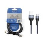 Cable de Datos ROCA   RUDE  USB a micro USB  100cm  2.1A  Azul  721164 - Imagen 4