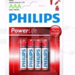 Pila Alcalina Philips AAA (4 unidades)