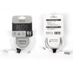 Cable de Datos ROCA   RUDE  USB a Lightning  100cm  3A  Blanco  721171 - Imagen 3
