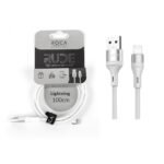Cable de Datos ROCA   RUDE  USB a Lightning  100cm  3A  Blanco  721171 - Imagen 4